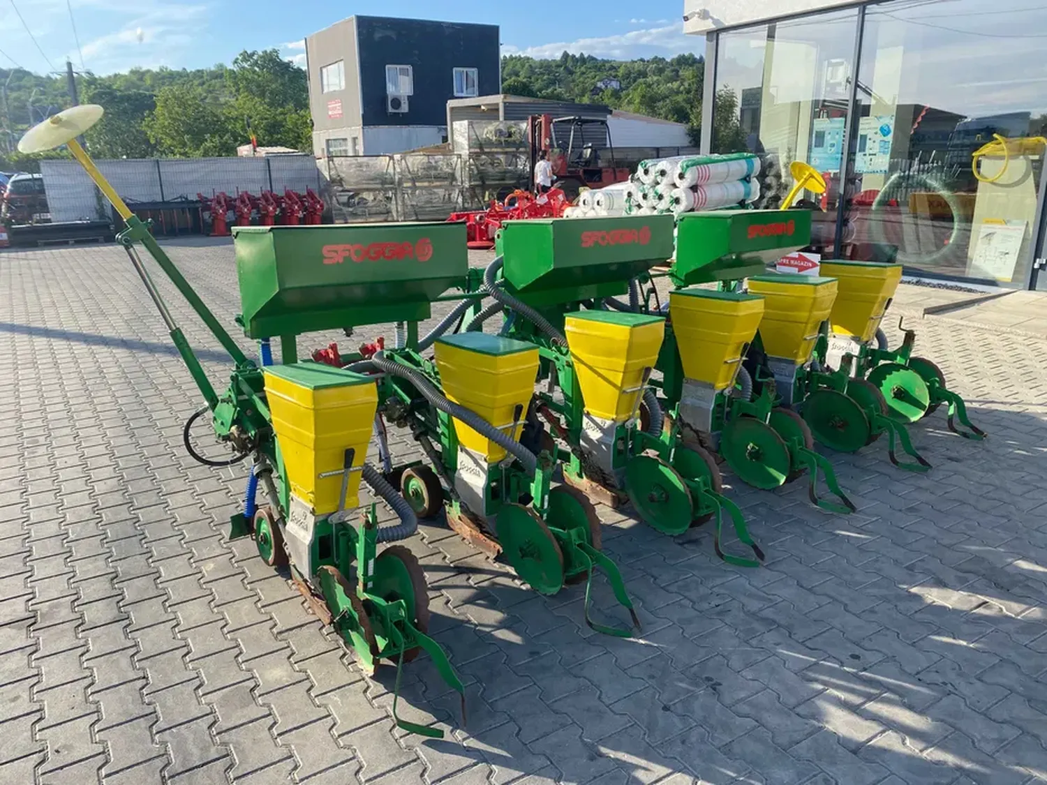 Semanatoare de porumb/floarea soarelui pe 6 randuri Sfoggia 90 - imagine 3