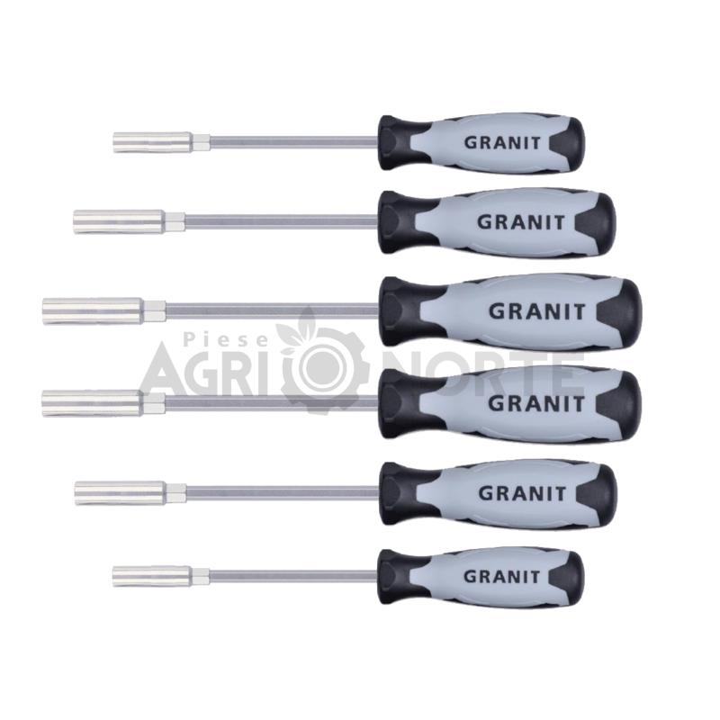Set surubelnite, hexagon ext. – GRANIT BLACK EDITION