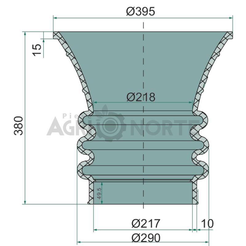 PALNIE DE ANDOCARE PREMIUM 8" - GRANIT - imagine 3