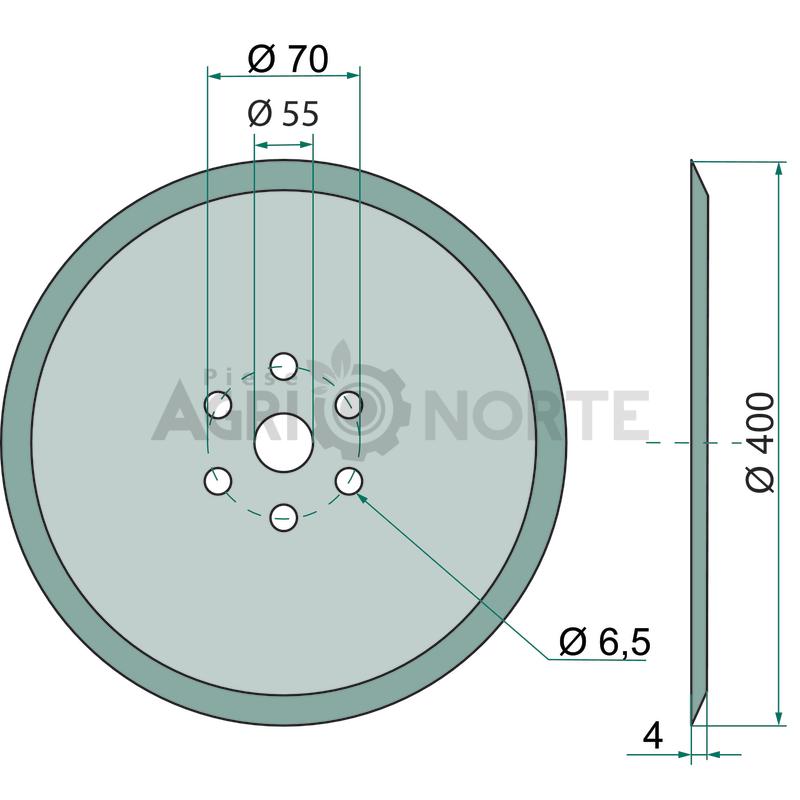 Disc Kolter fara rulment - GRANIT - imagine 2