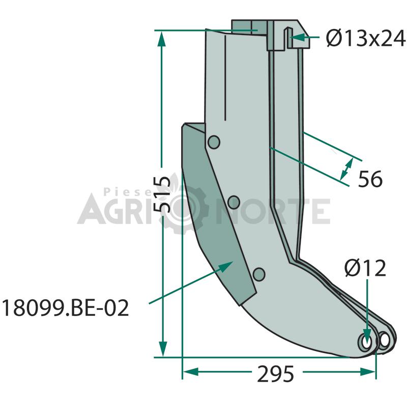 Brazdar patina pentru semanatoare - GRANIT - imagine 2