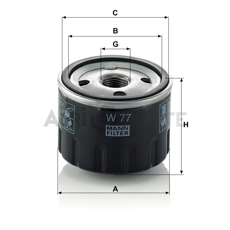 Filtru ulei de motor – MANN FILTER