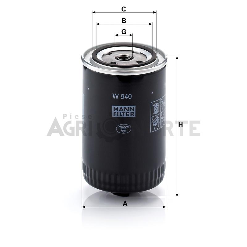 Filtru ulei de motor – MANN FILTER