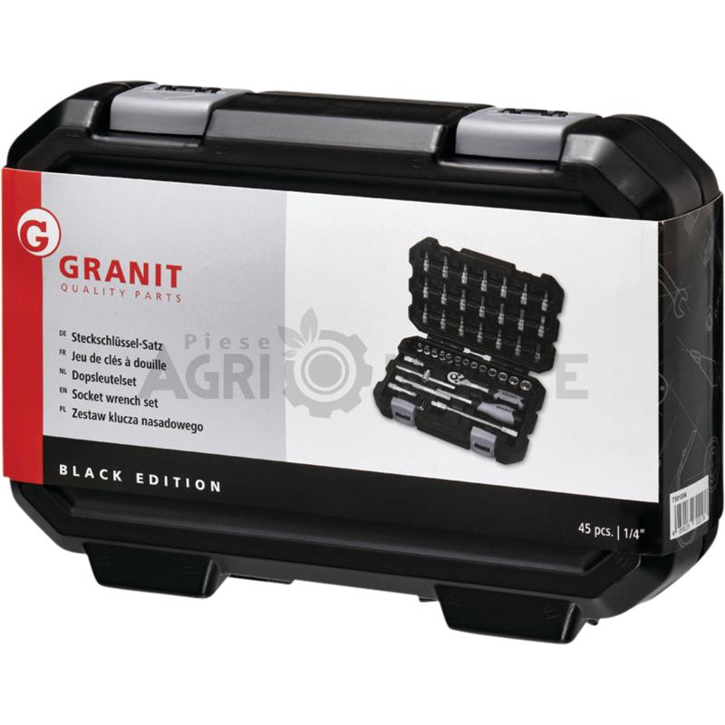 Set chei tubulare 1/4″ – GRANIT BLACK EDITION