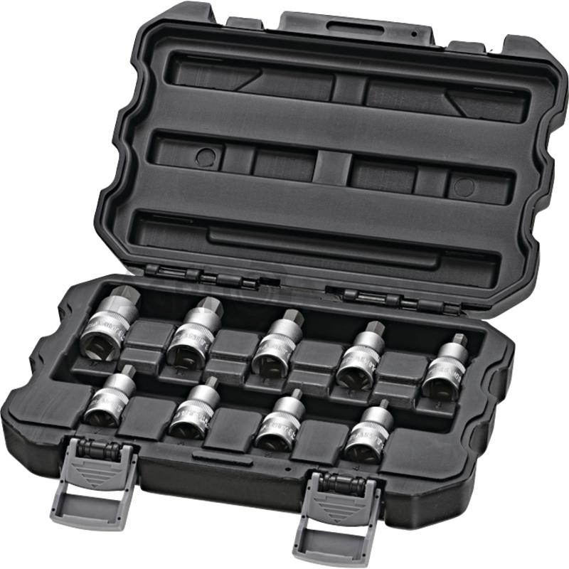 Set capete chei tubulare 1/2″, dublu hex – GRANIT BLACK EDITION