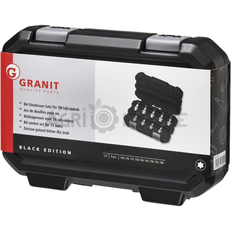 Set capete chei tubulare 1/2", TX - GRANIT BLACK EDITION - imagine 2