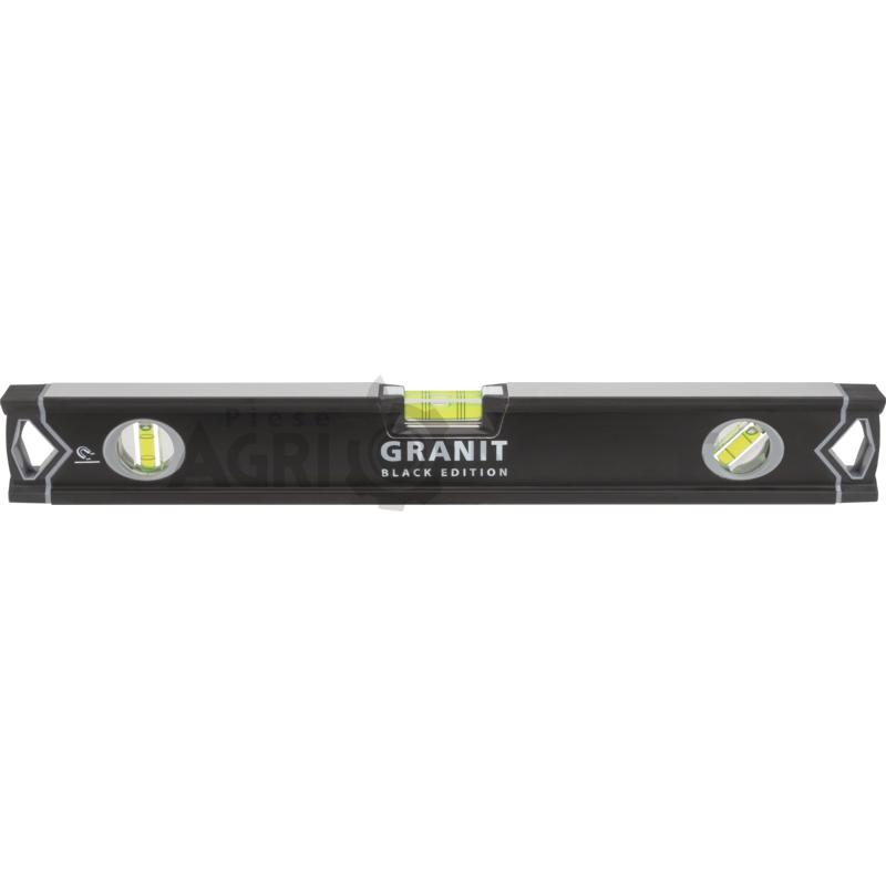 Nivela cu bula de aer din aluminiu – GRANIT BLACK EDITION