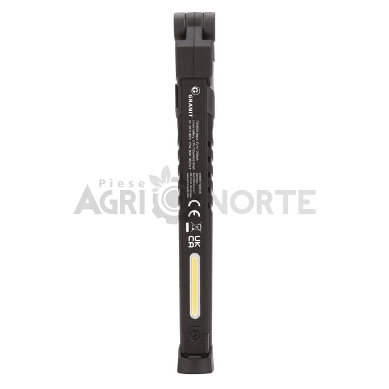 Lampa lucru, BE 3 in 1, LED, acumulator - GRANIT BLACK EDITION - imagine 4