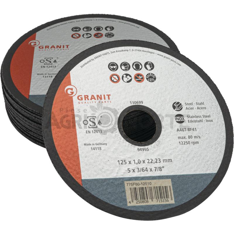 Disc de taiere 125 x 1,0 mm, U.V. 25 – GRANIT