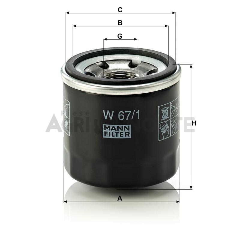 Filtru ulei de motor – MANN FILTER