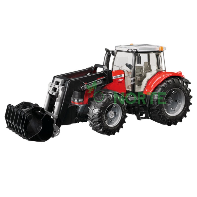 Bruder Massey Ferguson 7624 cu incarcator frontal