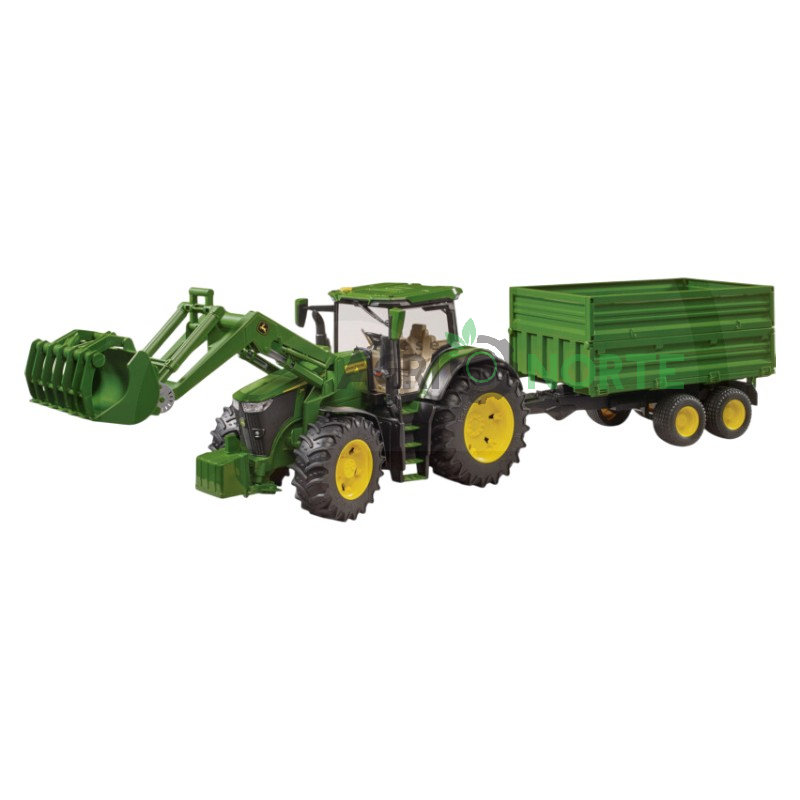 Bruder John Deere cu remorca