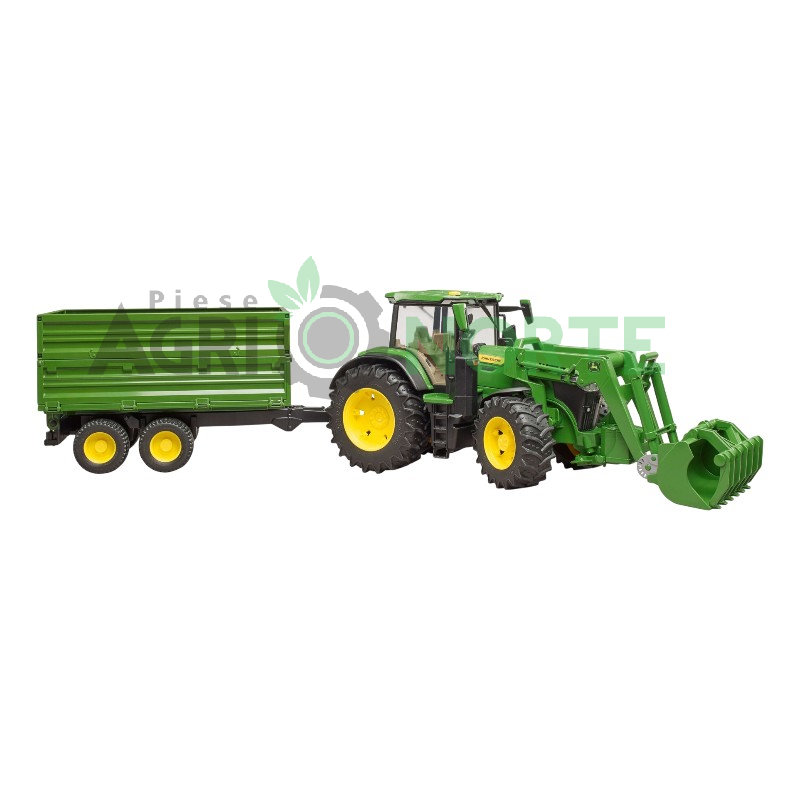 Bruder John Deere cu ax tandem