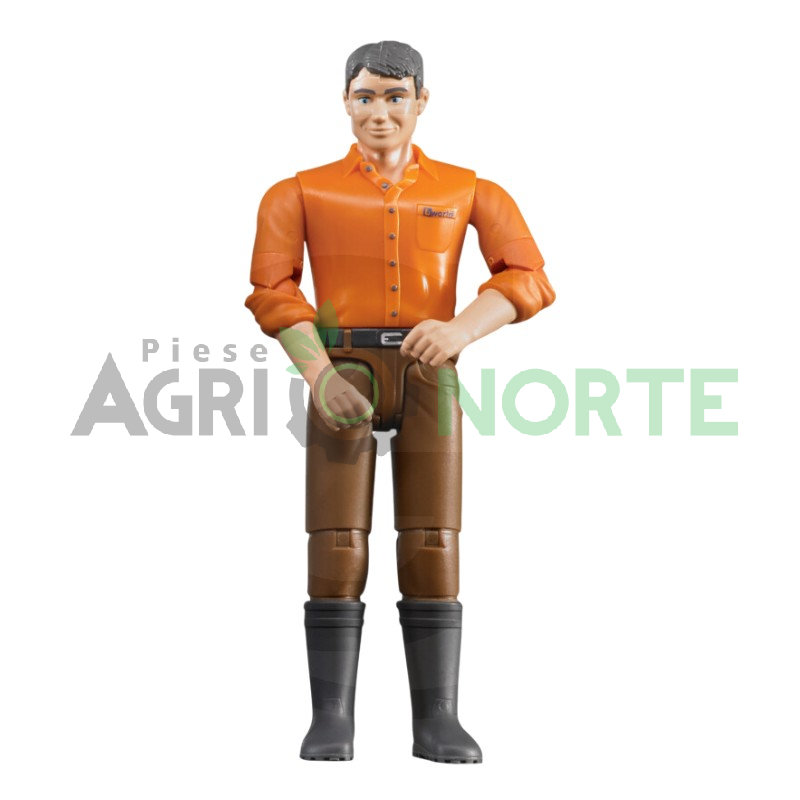 Figurină bărbat pantaloni maro – Bruder 60007