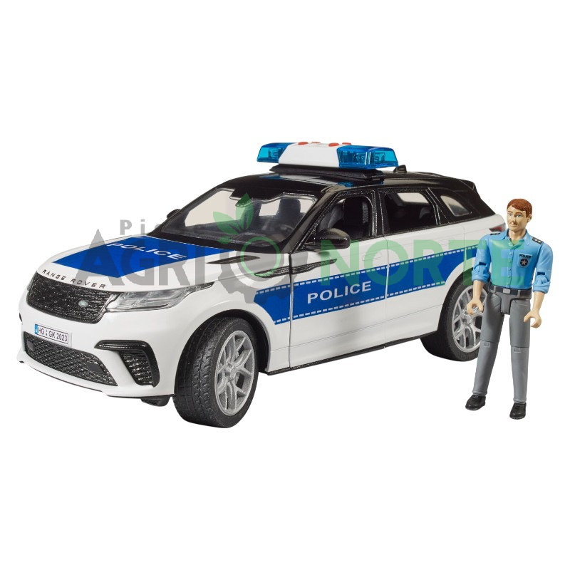 Vehicul de poliție Range Rover Velar cu ofițer de poliție